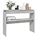 Lusso Casadino -  Tavolino Consolle Grigio Cemento 102x30x80cm Legno Multistrato - Foto miniatura 2