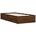 Giroletto Cassetti Rovere Marrone 100x200 Cm Legno Multistrato - Foto miniatura 3