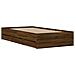 Giroletto Cassetti Rovere Marrone 100x200 Cm Legno Multistrato - Foto miniatura 7