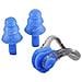 Set Di Tappi Per Naso E Orecchie Da Nuoto In Silicone Blue - Foto miniatura 1