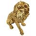 Scultura Leone 2 - Oro - Poliresina - 45x29x55 Cm - Foto miniatura 5