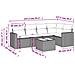 Set Divano da Giardino 6pz con Cuscini Grigio Chiaro Polyrattan - Foto miniatura 3