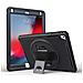 Custodia Per Ipad Air 2/air/pro 9.7"" Blindata Con Supporto Girevole Nera - Foto miniatura 1