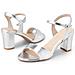 Sandali Argento Da Donna - Eleganza E Comfort, Taglia 38 - Foto miniatura 4