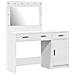 Tavolo da Trucco 2 pcs Bianco 40 x 41 x 75 cm Legno multistrato - Foto miniatura 1
