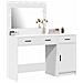 Tavolo da Trucco 2 pcs Bianco 40 x 41 x 75 cm Legno multistrato - Foto miniatura 3