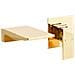 Rubinetto Miscelatore Da Parete Per Lavabo Karuay Ottone Oro - Foto miniatura 2