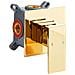 Rubinetto Miscelatore Da Parete Per Lavabo Karuay Ottone Oro - Foto miniatura 4