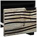Armadio da Notte con cassetto Bianco e nero 40 x 33 x 46 cm - Foto miniatura 7