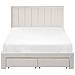 Letto Con Cassetti Contenitori Velluto Lonzac 120 X 200 Cm Bianco Sporco - Foto miniatura 5
