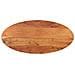 Piano Tavolo 110x50x3,8 cm Ovale in Legno Massello di Acacia - Foto miniatura 1