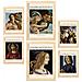 Set Di 6 Stampe Sandro Boticelli 2 Collezione Di Opere D'arte Quadri Decorativi Per La Tua Casa Stampe Artistiche Da Parete A3 & A4 Telaio In Legno Chiaro - Foto miniatura 1