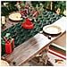 Elegante Runner Da Tavola Con Albero Di Natale E Accenti In Lamina D'oro Per Decorazioni Festive Green L - Foto miniatura 4