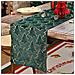 Elegante Runner Da Tavola Con Albero Di Natale E Accenti In Lamina D'oro Per Decorazioni Festive Green L - Foto miniatura 5