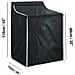 Copertura Per Lavatrice In Tessuto Oxford 210d - Impermeabile, Antipolvere, Anti-uv Black - Foto miniatura 3
