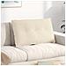 Cuscino per Schiena Beige 80 x 50 cm Tessuto in Microfibra - Foto miniatura 2