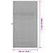 Asciugamani Sportivi 2 pcs Grigio scuro 200 x 100 cm - Foto miniatura 8