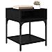 Comodino 2 pcs Rovere nero 40 x 40 x 50 cm Legno multistrato - Foto miniatura 3