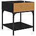 Comodino 2 pcs Rovere nero 40 x 40 x 50 cm Legno multistrato - Foto miniatura 8