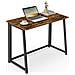 Scrivania per computer MAX 1.0 con gambe nere rustiche, design pieghevole - Foto miniatura 2