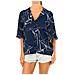 Blusa Da Donna A Maniche Corte Con Collo A Revers W4010021a - Foto miniatura 1
