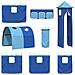 Struttura del letto loft per bambini Nero e Blu 74,5 x 190 cm - Foto miniatura 6