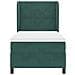 Letto a molle con materasso Verde Scuro 200 x 90 cm Poliestere - Foto miniatura 7