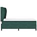 Letto a molle con materasso Verde Scuro 200 x 90 cm Poliestere - Foto miniatura 8
