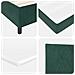 Letto a molle con materasso Verde Scuro 200 x 90 cm Poliestere - Foto miniatura 9