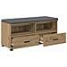 Panca per ingresso Rovere Artigianale 100 x 38 x 46 cm - Foto miniatura 5