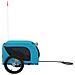 Rimorchio da Bici per Animali Blu e Nero Oxford e Ferro - Foto miniatura 4