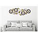 Decorazione In Metallo 3d Cerchi 9-multicolore-metallo-127,5x4x44,5 Cm - Foto miniatura 5