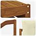 Set divani 10 pcs Naturale e Crema Legno di Acacia Massello - Foto miniatura 7