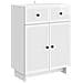 Credenza Bianco Lucido 66 x 34,5 x 90 cm Legno ingegnerizzato - Foto miniatura 1