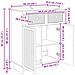 Credenza Bianco Lucido 66 x 34,5 x 90 cm Legno ingegnerizzato - Foto miniatura 8