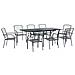 Set da Pranzo per Giardino 9 pcs Antracite 212 x 90 x 76 cm - Foto miniatura 1