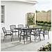 Set da Pranzo per Giardino 9 pcs Antracite 212 x 90 x 76 cm - Foto miniatura 2