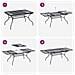 Set da Pranzo per Giardino 9 pcs Antracite 212 x 90 x 76 cm - Foto miniatura 9