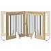 Cancello per cani pieghevole con supporti 6 pcs Rovere Sonoma - Foto miniatura 6