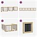 Cancello per cani pieghevole con supporti 6 pcs Rovere Sonoma - Foto miniatura 7