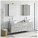 Set di mobili per il bagno 5 pcs Grigio Cemento - Foto miniatura 4