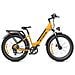 E26 ST Bici elettrica a pedalata assistita per città e montagna, motore 250W, batteria 48V 16Ah, pneumatici fat 26x4.0, sospensione anteriore, autonomia circa 140 km, colore giallo - Foto miniatura 2