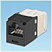 Connettore Della Rete Panduit Mini-Com - 1 Pacco - 1 x RJ-45 Femmina Rete - Nero - Foto miniatura 1