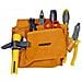 Borsa da carpentiere in crosta scamosciata con 4 tasche e 2 asole - Foto miniatura 3