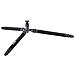 Treppiede e Monopiede con Testa a 3 Movimenti Altezza Max 189 cm Nero 56282-EU - Foto miniatura 5