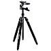 Treppiede e Monopiede con Testa a 3 Movimenti Altezza Max 189 cm Nero 56282-EU - Foto miniatura 8