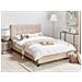 Letto In Tessuto Beige 140 X 200 Cm Ambassador - Foto miniatura 40