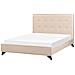 Letto In Tessuto Beige 140 X 200 Cm Ambassador - Foto miniatura 41