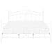 Letto Matrimoniale Moderno In Metallo Bianco 180x200 Cm Antlia - Foto miniatura 24