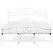Letto Matrimoniale Moderno In Metallo Bianco 180x200 Cm Antlia - Foto miniatura 3